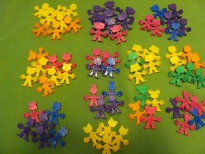 Lot of 72 Manimals - Colorful Bird Foot Toys.