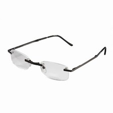 Hama Lesebrille Lesehilfe faltbar mit Etui Herren Damen Sehhilfe Metall +2,5 dpt