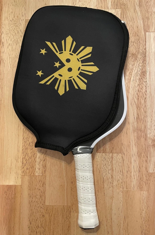 Pickleball Paddle Cover Black Universal Case Size