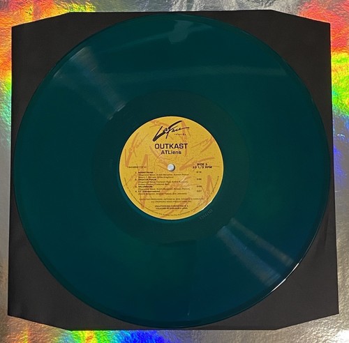 OutKast ATLiens 2LP Green Blue Galaxy Vinyl Me Please VMP w/ Replacement Disc - Picture 13 of 14