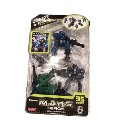 Hap-P-Kid Cybotronix MARS Heroes 35 Piece Create & Build Action Figure Set New