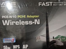 ASUS PCE-N10 Wireless-N Network Adapter with PCI-E Interface 150Mbps 