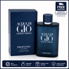 Acqua Di Gio Profondo by Giorgio Armani Cologne for Men EDP 4.2 oz New In Box