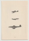 Royal Canadian Navy CF-100 Canuck Jet Fighter Recognition Card China 1956