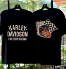 Harley Davidson Factory Racing Team Pullover Unisex T Shirt Size S 5XL