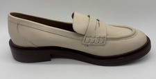 Madewell Vernon Loafer Ivory Ecru Leather Women  s 6.5 NL839