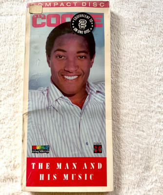 SAM COOKE MAN AND HIS MUSIC CD SEALED LONGBOX 2 ALBUM SET PROMO HYPE STICKER LP