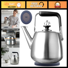 Whistling Stovetop Tea Kettle, Large Capacity Teapot for All Heat Sources, Durab