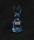 BACCARAT Crystal Spinning Rabbit Cornflower Blue-Mint Condition + Box-Pamphlet — photo 7