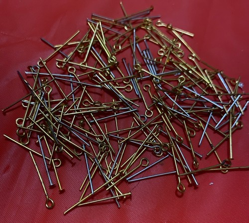 Vintage Jewelry Making Lot~Headpins & Eye Pins~Gold & Silver Tone~8-9g~Bulk~NOS