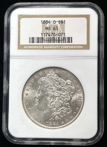1884-O $1 Morgan Dollar NGC MS63 New Orleans 90% Silver US Coin