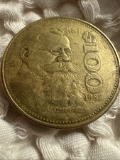 🇺🇸VENDEDOR DE EE. UU. 1985 Moneda Águila Carranza Mexicana $100 Pesos - ¡Rara! ¡Envío el mismo día!