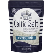 Light Grey Celtic Sea Salt Natural No Additives Hand Harvested Resealable Bag