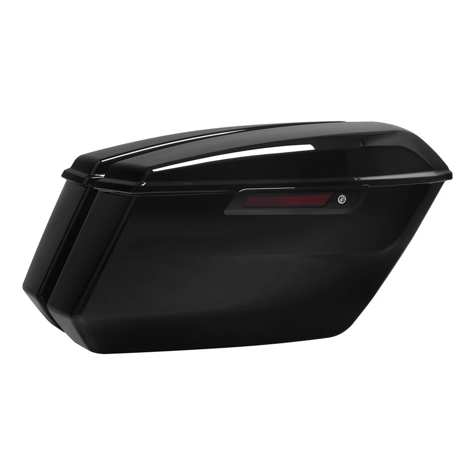 Жесткие седельные сумки подходят для Harley CVO Street Road Glide 2023-2025 24 23 яркие черные - Изображение 3 из 4