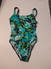 Lands  End Women  s Floral Multicolor One Piece Swimsuit Size 10 Great Condition