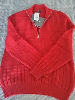 Kiton Cashmere Quarter Zip Sweater NWT 52 Large $3,300 Retail