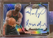 Leaf 2024 Metal Sports Heroes Shawn Kemp Autograph Insert Serial #MI-SK1 /100