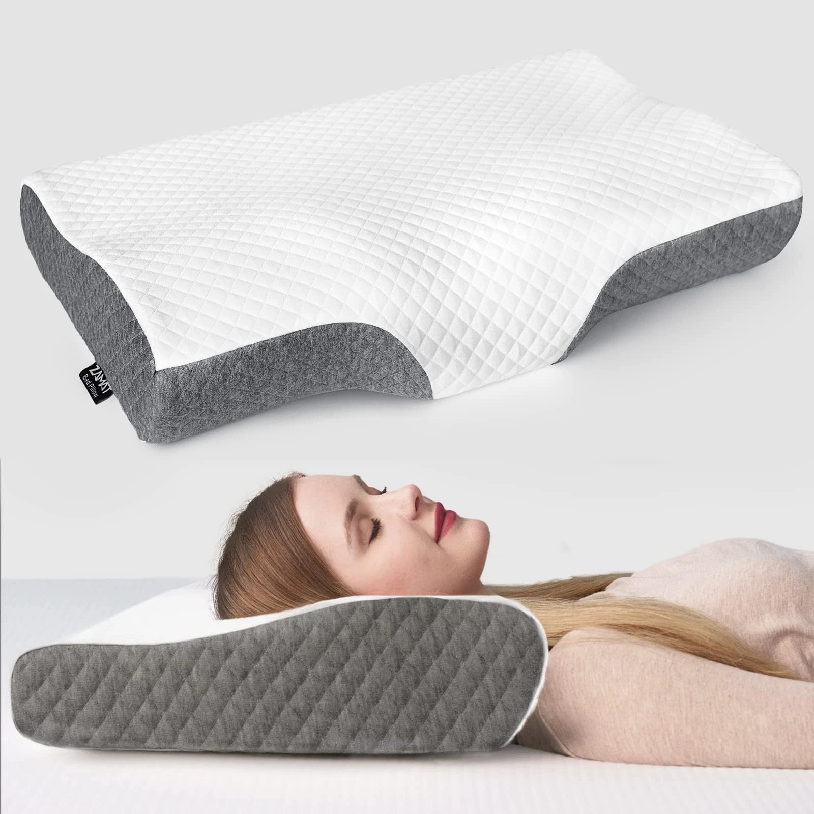 ZAMAT Memory Foam Pillow for Neck Pain Relief