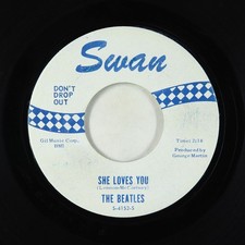 Beatles 45 - She Loves You - Swan - blue print!