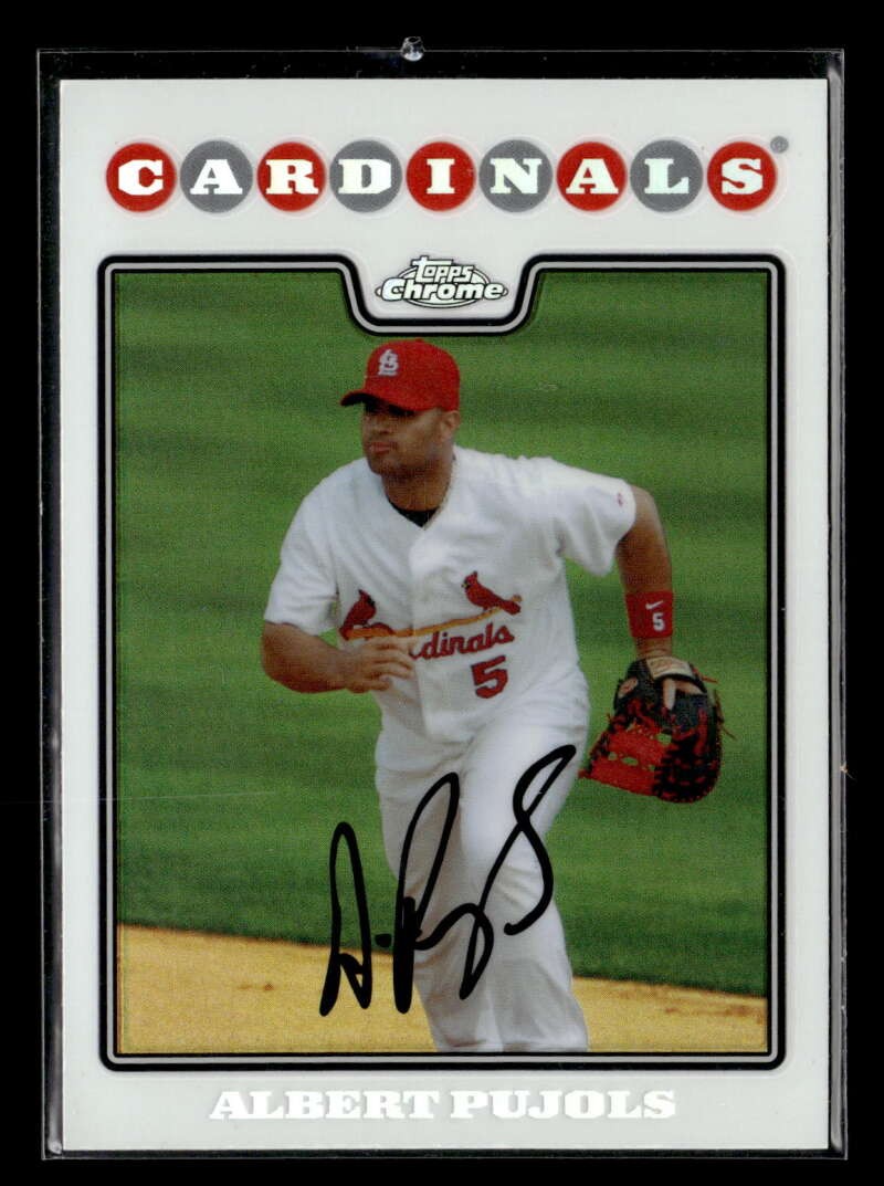 2008 Topps Chrome Albert Pujols Refractor #131 Cardinals UZ1989