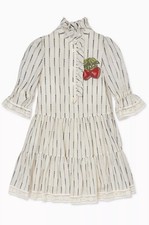 Gucci Girls Dress Strawberry Embroidered 6