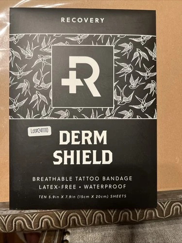Recovery Derm Shield 5.9" x 7.9" Sheets Box of 10 Breathable, Latex-Free NIB - product listing photo
