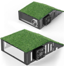 Golf Simulator Projector Cover Floor Mounted Enclosure W/Cooling Fan - NEW