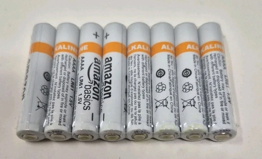 AmazonBasics AAAA / LR61 Alkaline Batteries 1.5v Pack of 8 New - Image 3 of 4