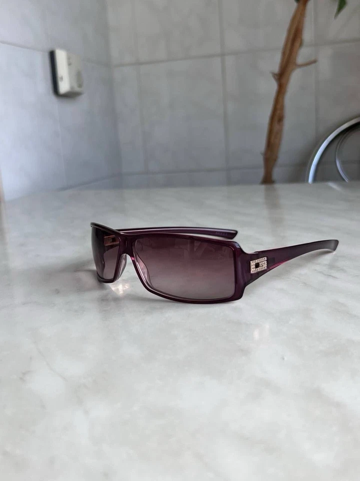 Очки солнцезащитные Gucci 1999 бледные бордовые розовые красные прямоугольные GG 2515/STRASS кристаллы - Изображение 3 из 4