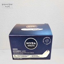 50ml Nivea MEN Hydro Care Gesichtspflege Creme Dose pflegt trockene Haut