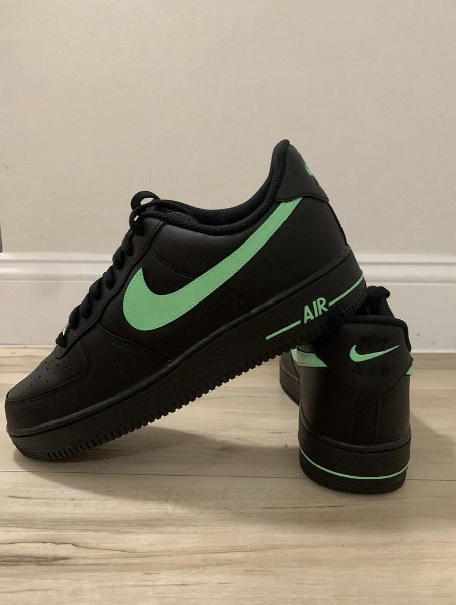 Custom “NEON GREEN” Nike Air Force Triple Black Green