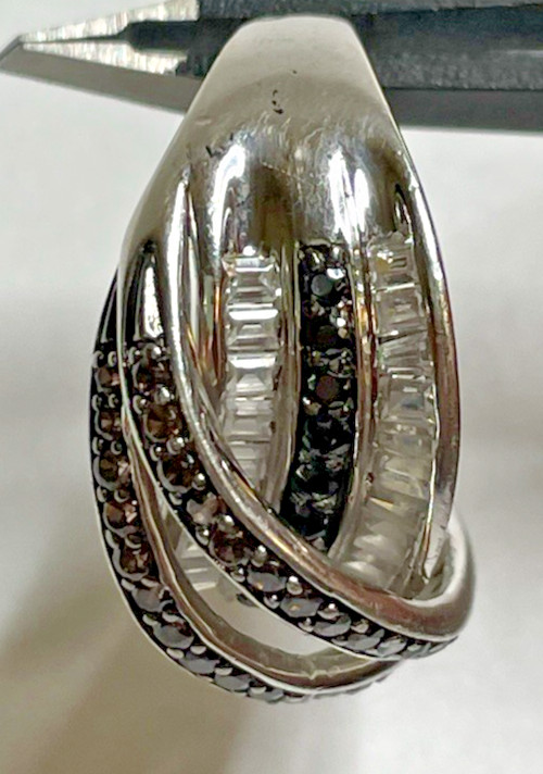Sterling Silver 925 Ring Multi-Colored Gem Stone … - image 11