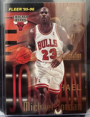 Fleer 1995-96 Michael Jordan Chicago Bulls Basketball Card #323