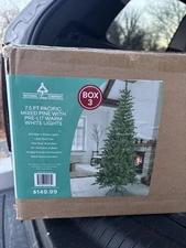 National Tree Company 7.5 Ft Pacific Mixed Pine With Pre-Lit Warm White Lights