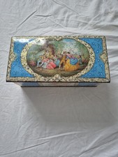 Macfarlane Lang & Co Biscuit Tin of Floral Design Made In Great Britain