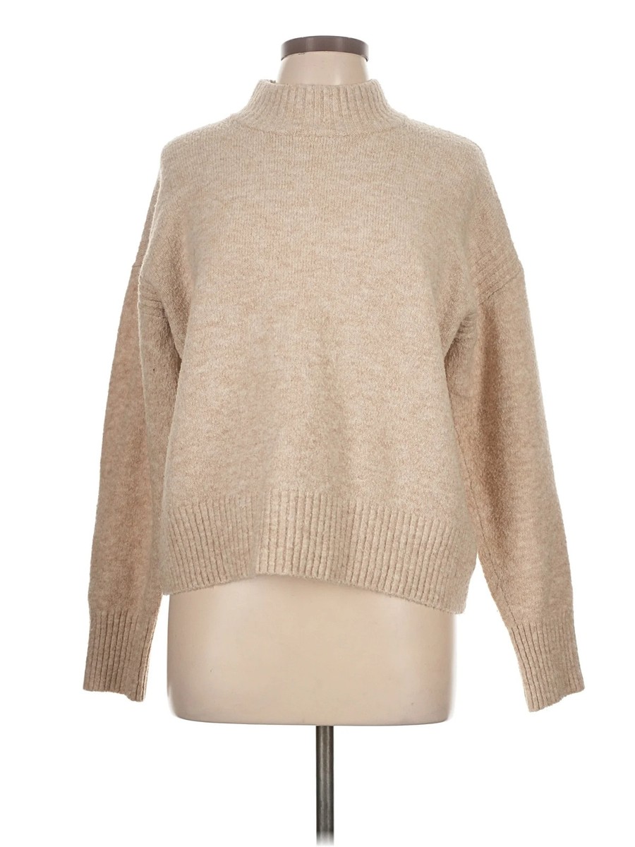Eight Eight Eight Women Brown Turtleneck Sweater L