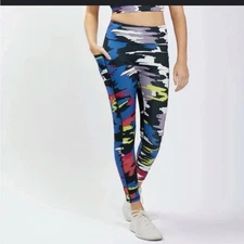 TomboyX Streamline 7/8 Legging in Disruptor Print 2X