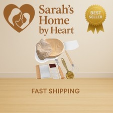 Bread Proofing Basket, Round 9-Inch Banneton Sourdough Starter Kit with Lame,...