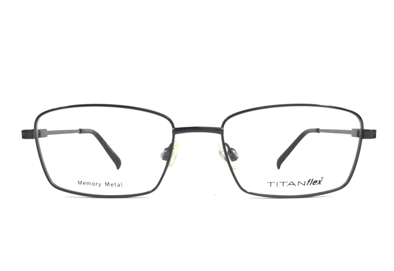 Titanflex Eyeglasses Frames M984 DGN Dark Gunmetal Rectangle Wire Rim 53-18-140