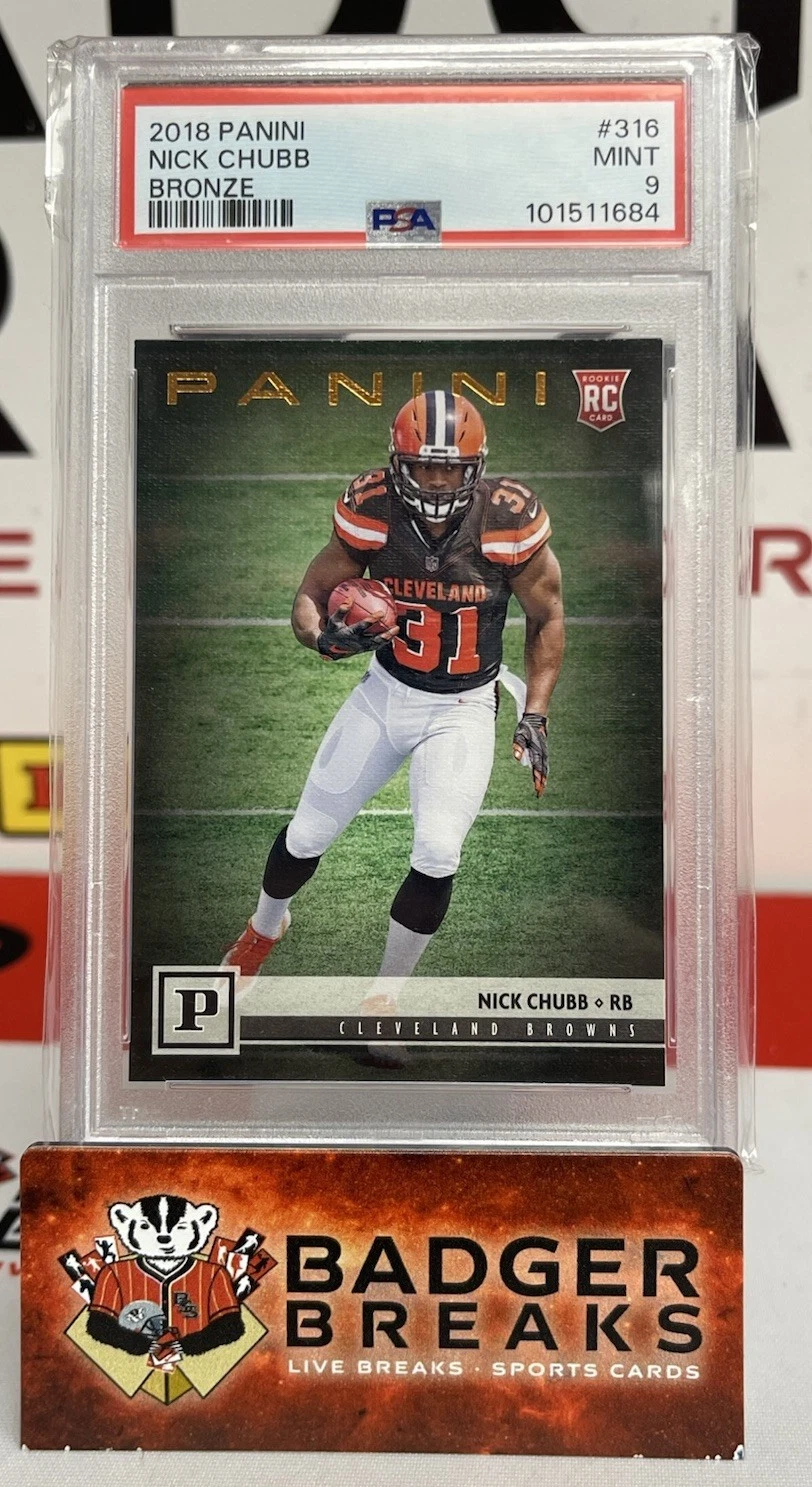Nick Chubb Panini #316 Bronze