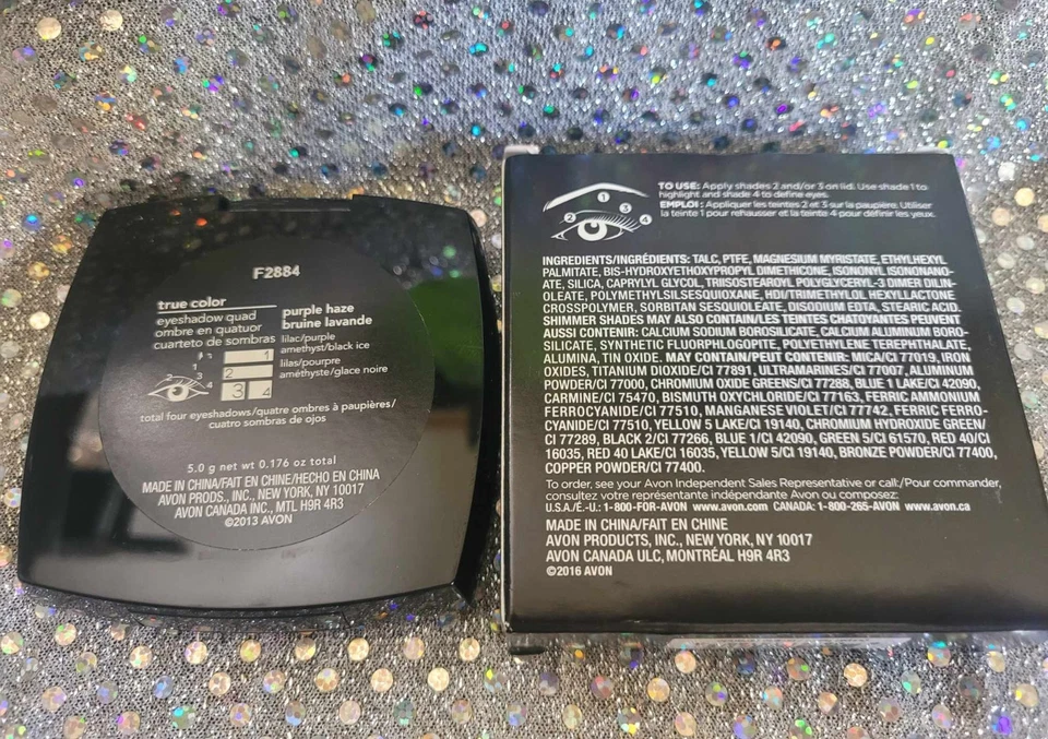 Avon True Color Eyeshadow Quad PURPLE HAZE ~ NEW Cond. ~ NEXT DAY FAST SHIPPING! - Image 4 of 4