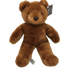 Nurse Helthee Teddy Bear Reddish Brown Vintage Ear Tag Caltoy Plush 16" Korea