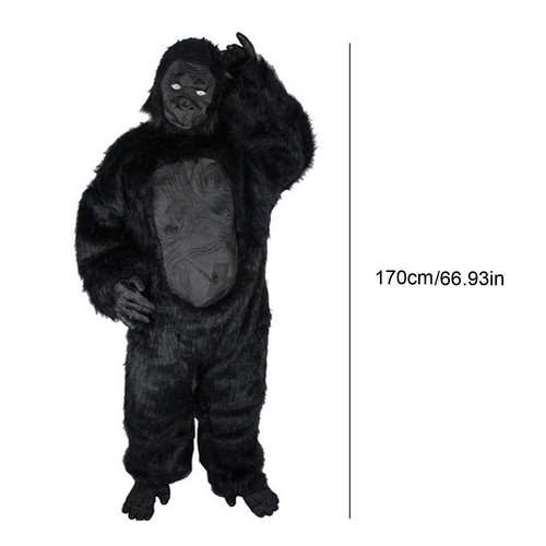 Schimpansenkostüm Halloween Gorillakostüm für Partyzubehör Rollenspiele - Bild 2 von 7