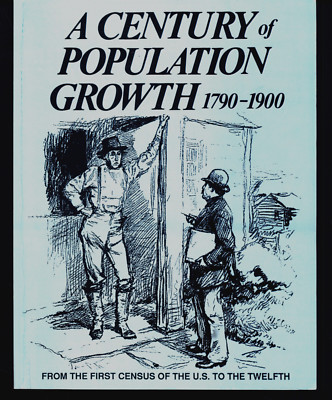 HERITAGE PRESS CENTURY OF POPULATION GROWTH 1790-1900 FIRST U.S. CENSUS