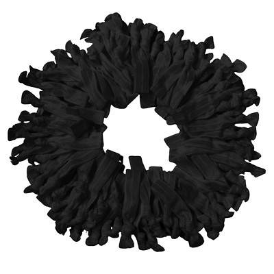 50 Hair Ties Elastic Ponytail Holders No Crease Bands Hand Knotted Accessories