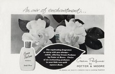 Original 1962 advert for Cream Perfume by POTTER & MOORE