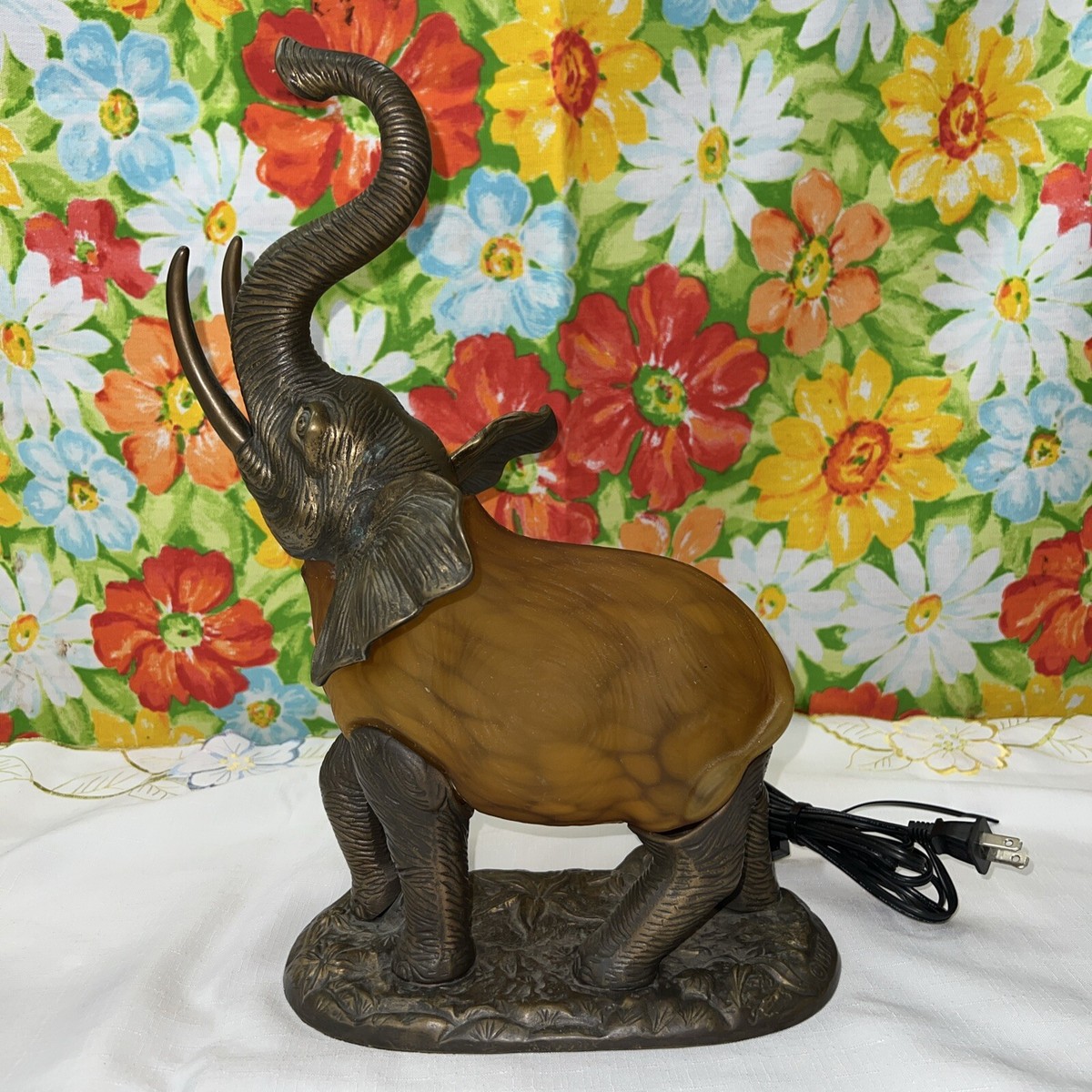 A1【used】傘立て 純銅製 Made In Italy COPPER100% Tin Chi Elephant Accent Lamp Andrea by Sadek Night Light