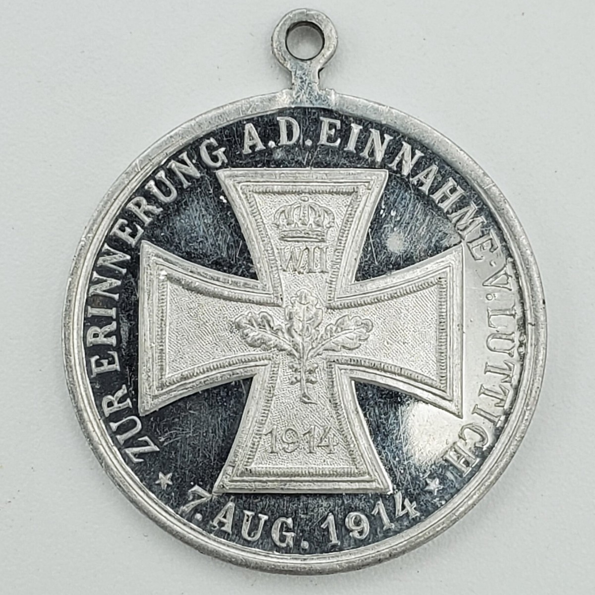 Original WWI WW1 German Iron Cross medal 1914 Wilhelm Belgium