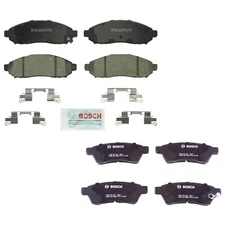 Bosch QuietCast Front Rear Ceramic Brake Pad Set Kit For Frontier Xterra Equator
