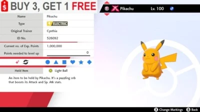 NINTENDO ✨ Shiny Gmax Pikachu ✨ 6IV Pokemon Sword and Shield 🚀Fast Delivery🚀